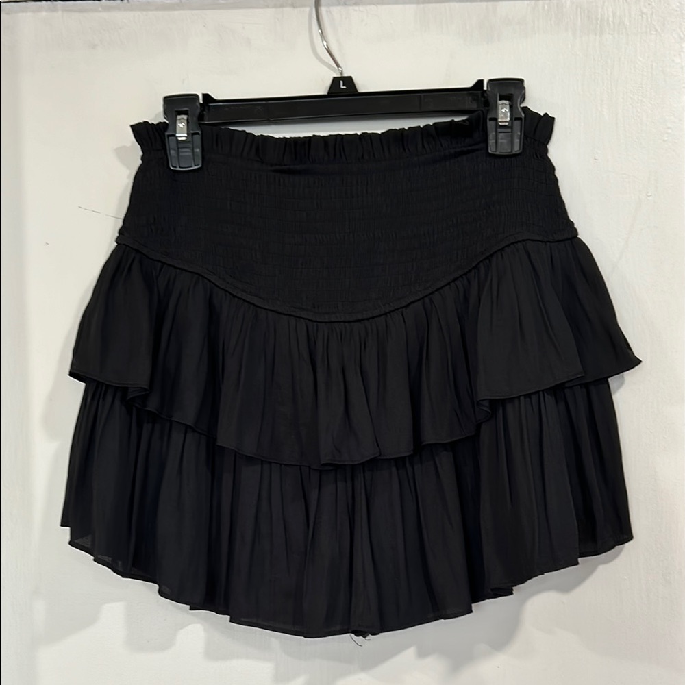 Black Tiered Women's Skirt